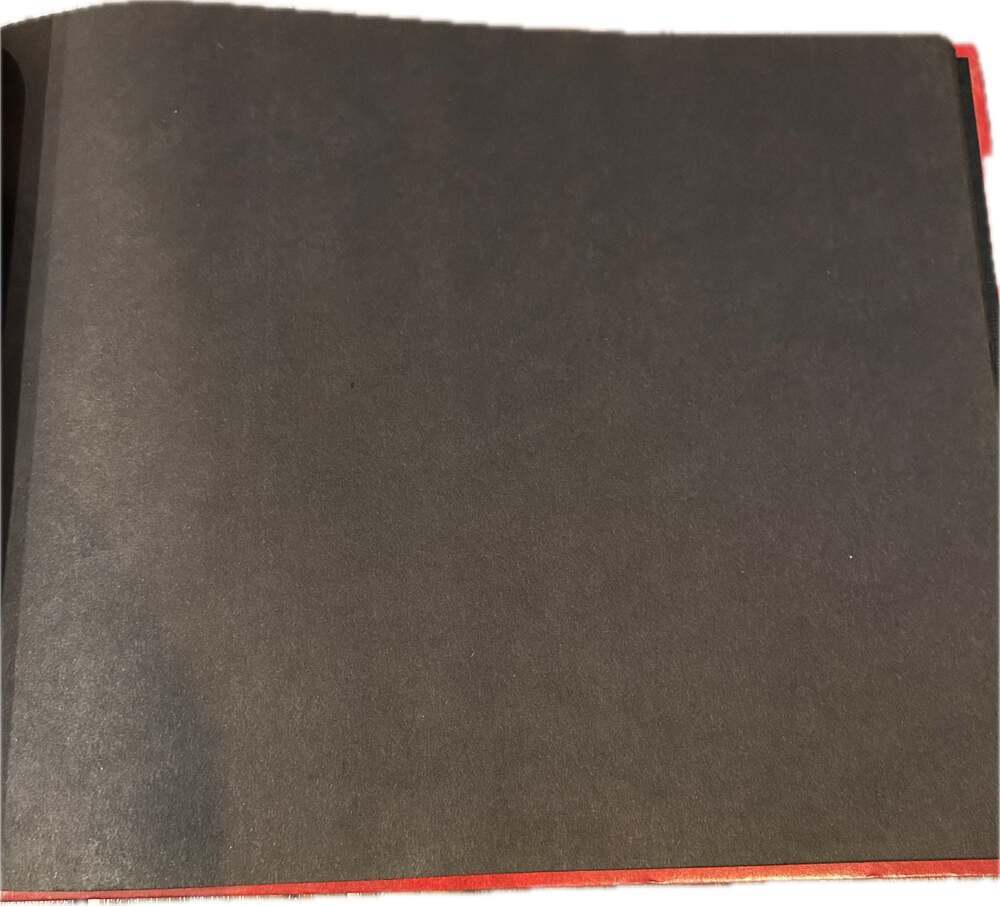 Vintage 1960s Red Faux Leather String-Tie Photo Album w/Gold Foil Detail - Picture 5 of 7